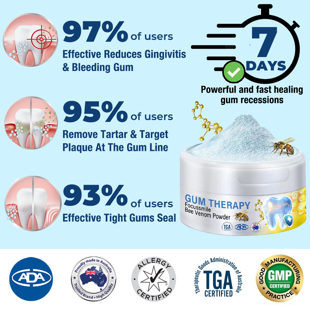 🎖Furzero™ Focussmile Bee Venom Gum Therapy Oral Powder 🦷(🇦🇺ADA Proven)