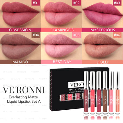 VE'RONNI Everlasting Matte Liquid Lipstick Set