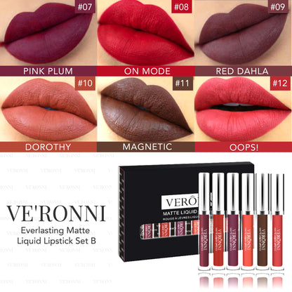 VE'RONNI Everlasting Matte Liquid Lipstick Set