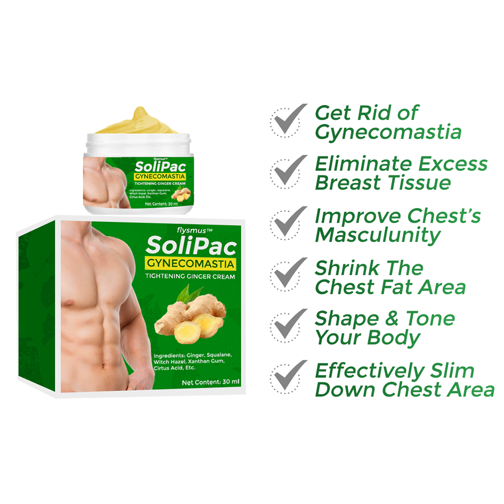 flysmus™ SoliPac Gynecomastia Tightening Herbal Cream