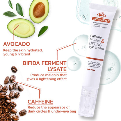 flysmus™ CaffeineEYES Repair and Lifting Eye Cream