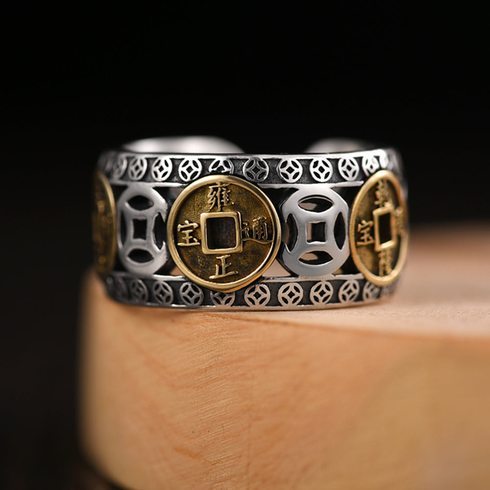 Richluck Max Force Five Emperors Coins Ring