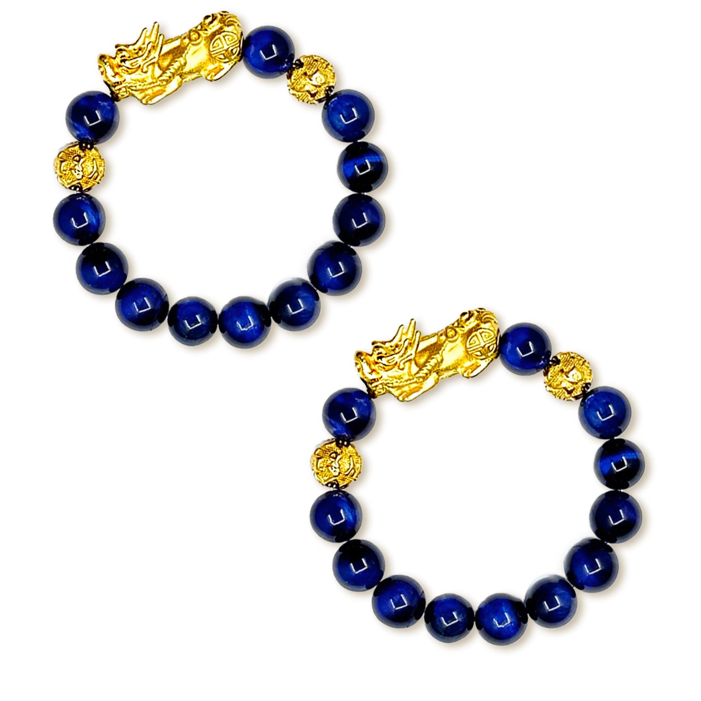 FengShui Tigereye Blue Pi Xiu Bracelet