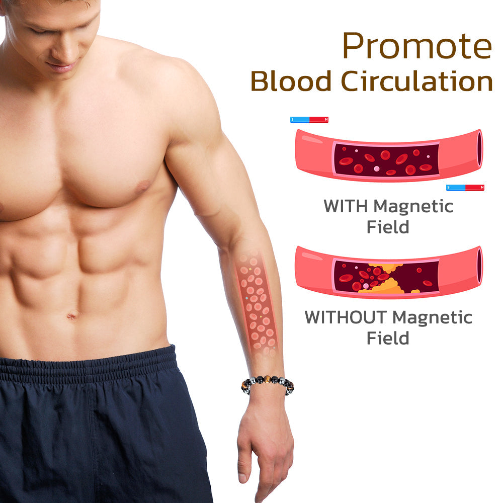 Triple Hematite Magnetisch Therapy Bracelet